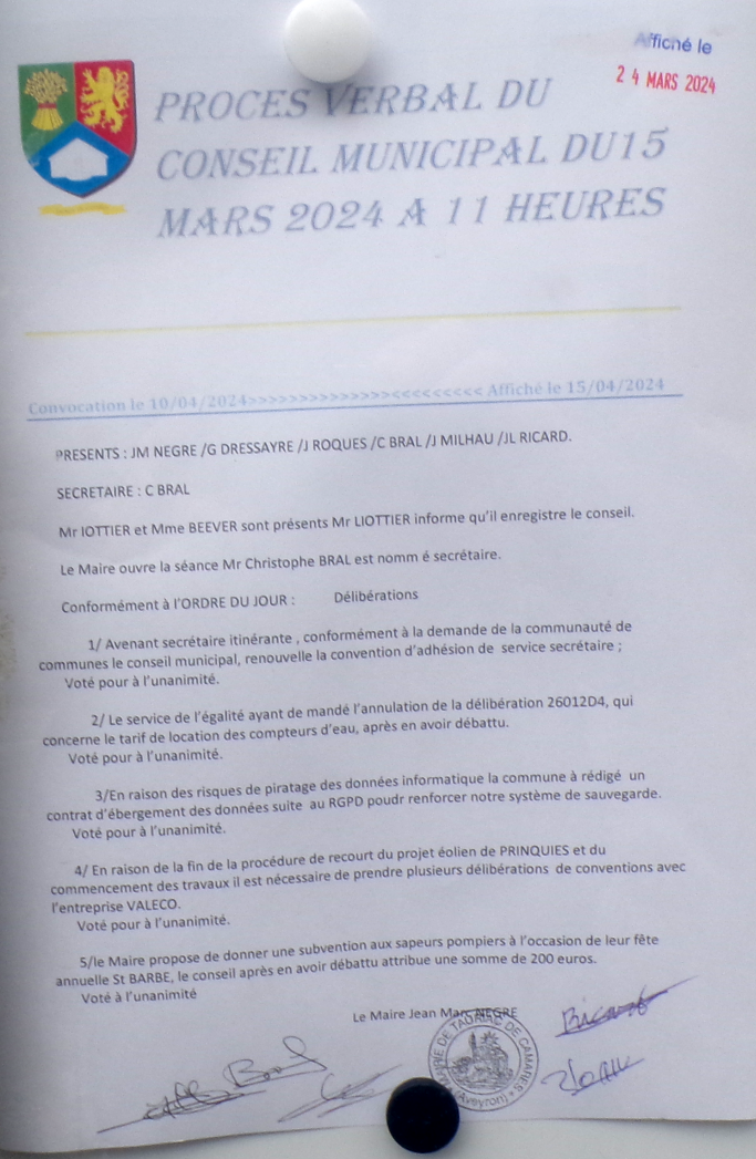 gentillesses du maire