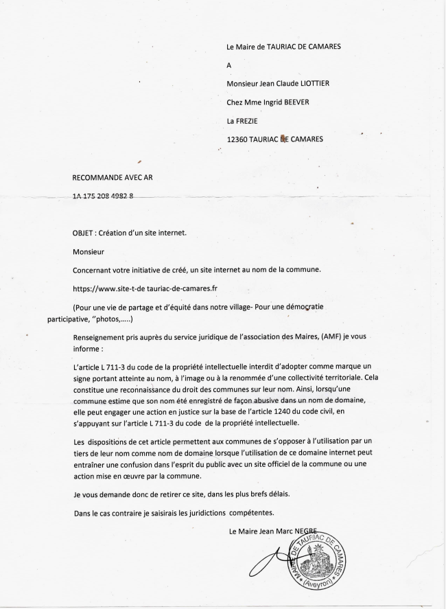 gentillesses du maire