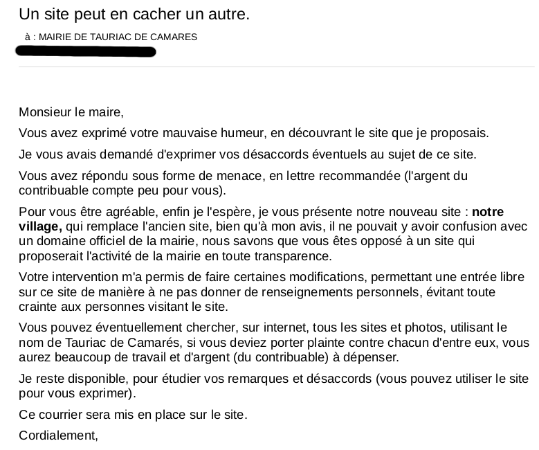 gentillesses du maire